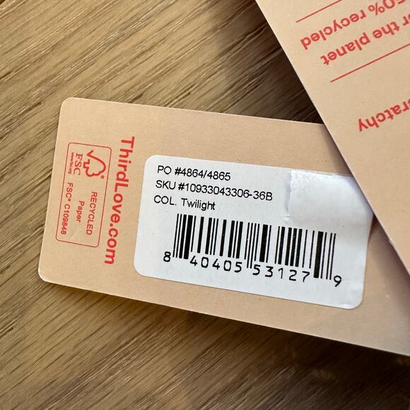 ThirdLove Lace Contour Plunge Bra Twilight 36B NWT - Picture 4 of 4